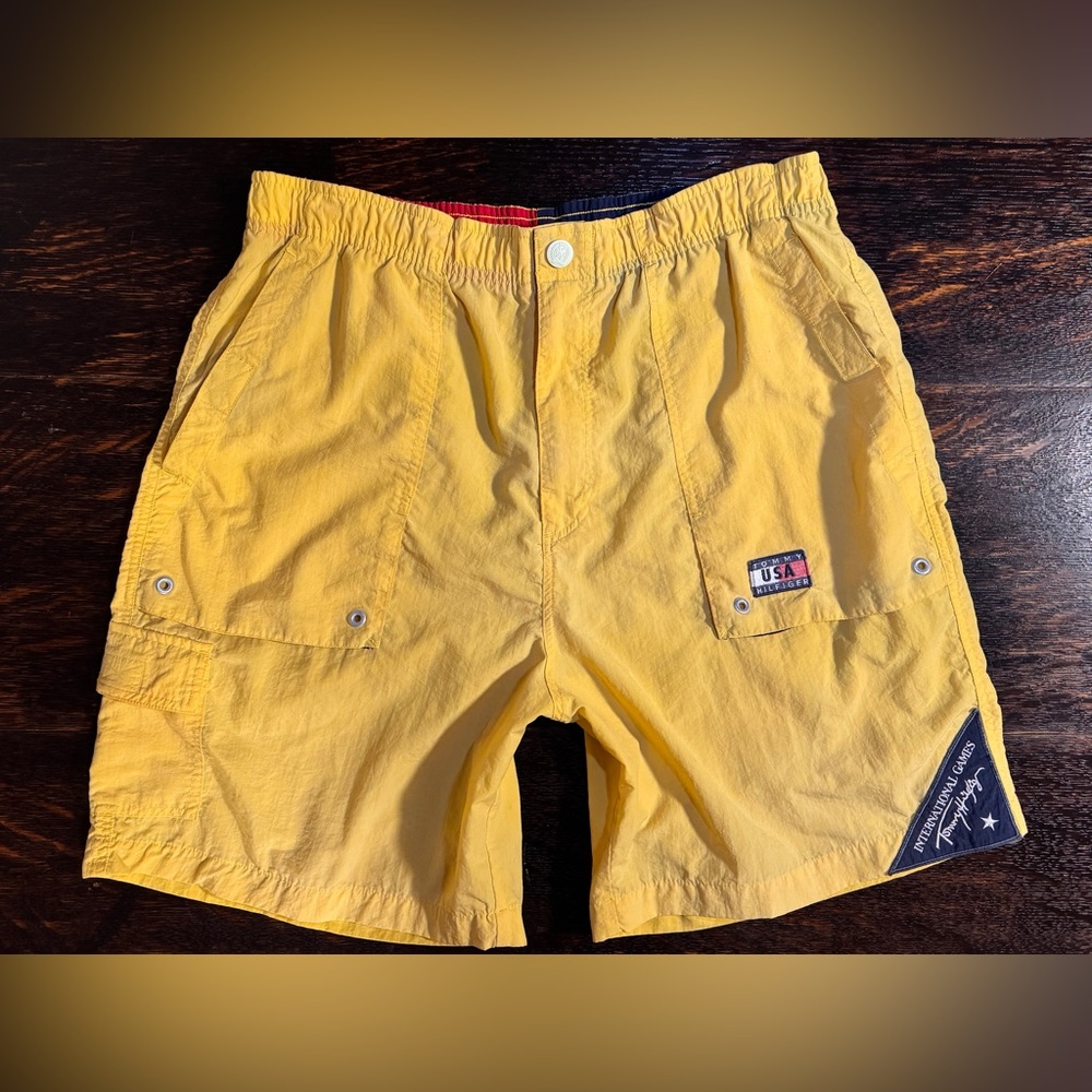 1996 Tommy Hilfiger Shorts International Games Life Guard Cargo Men’s Medium